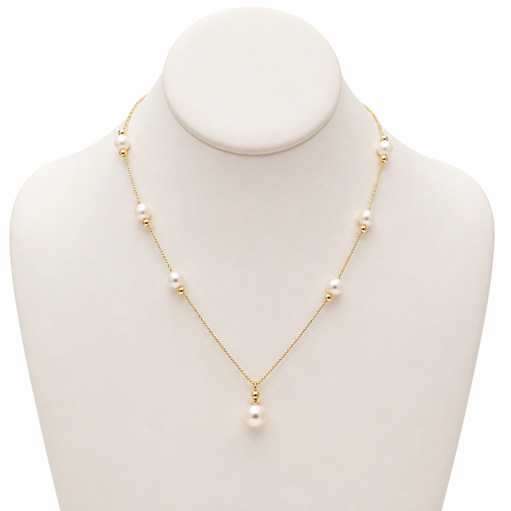 Collar con Perlas | Oro Laminado 18K