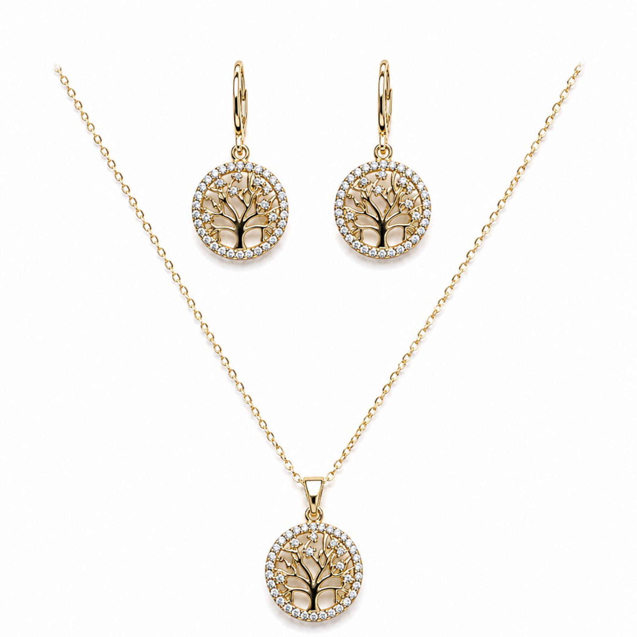 Set Árbol de la Vida – Oro Laminado 18K