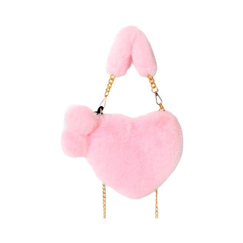 Cartera Peluche De Corazon