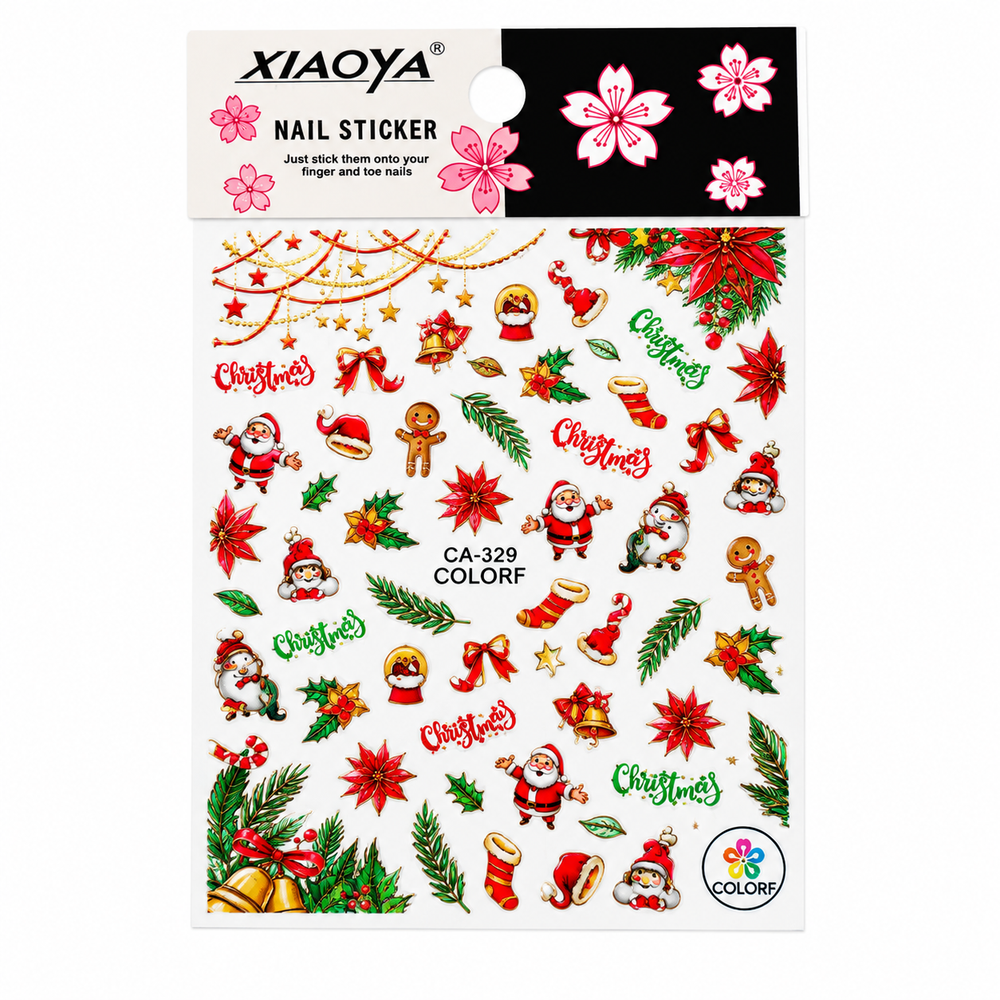 Stickers Navideños para Uñas