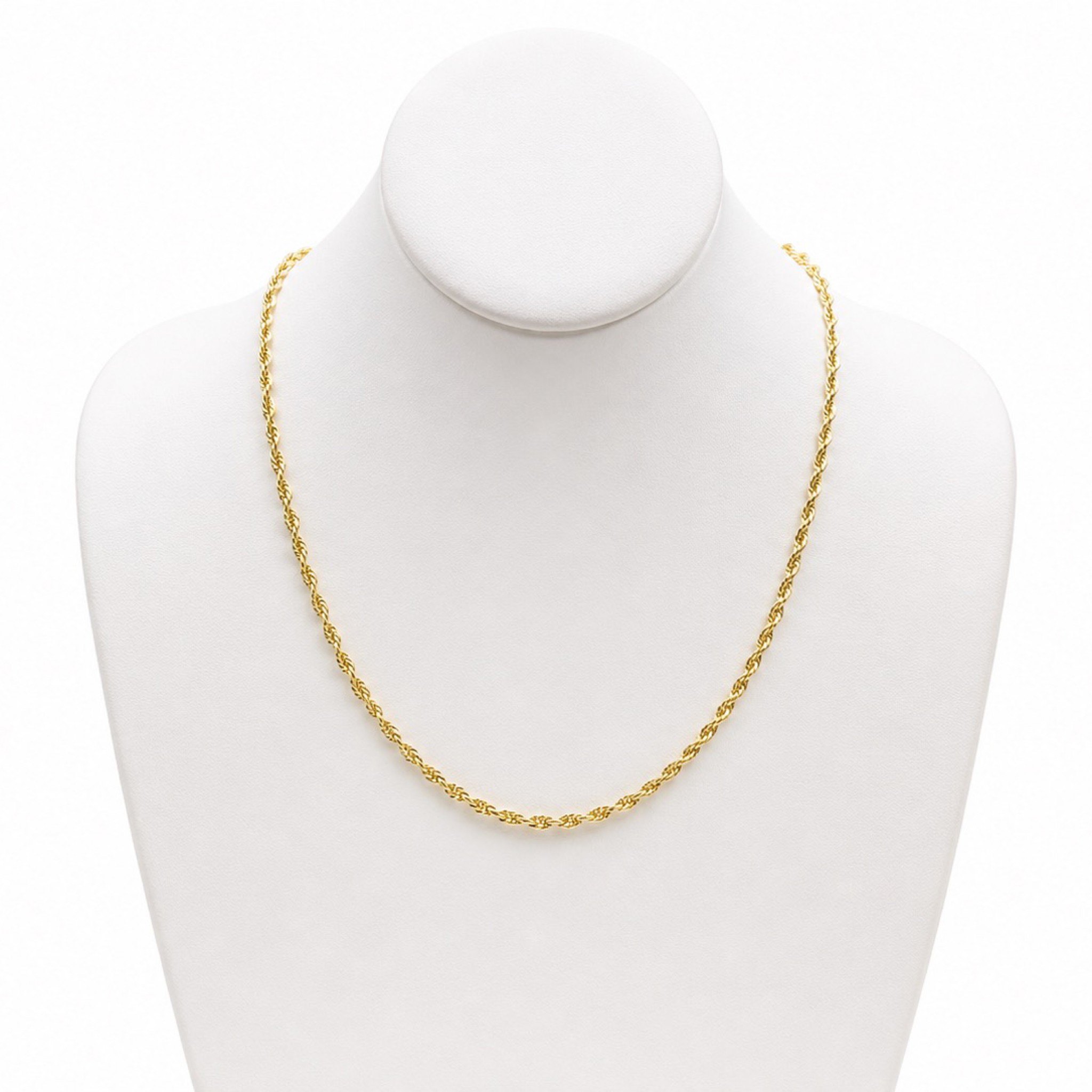 Cadena Rope 4.5 mm – 45 cm | Oro Laminado 18K
