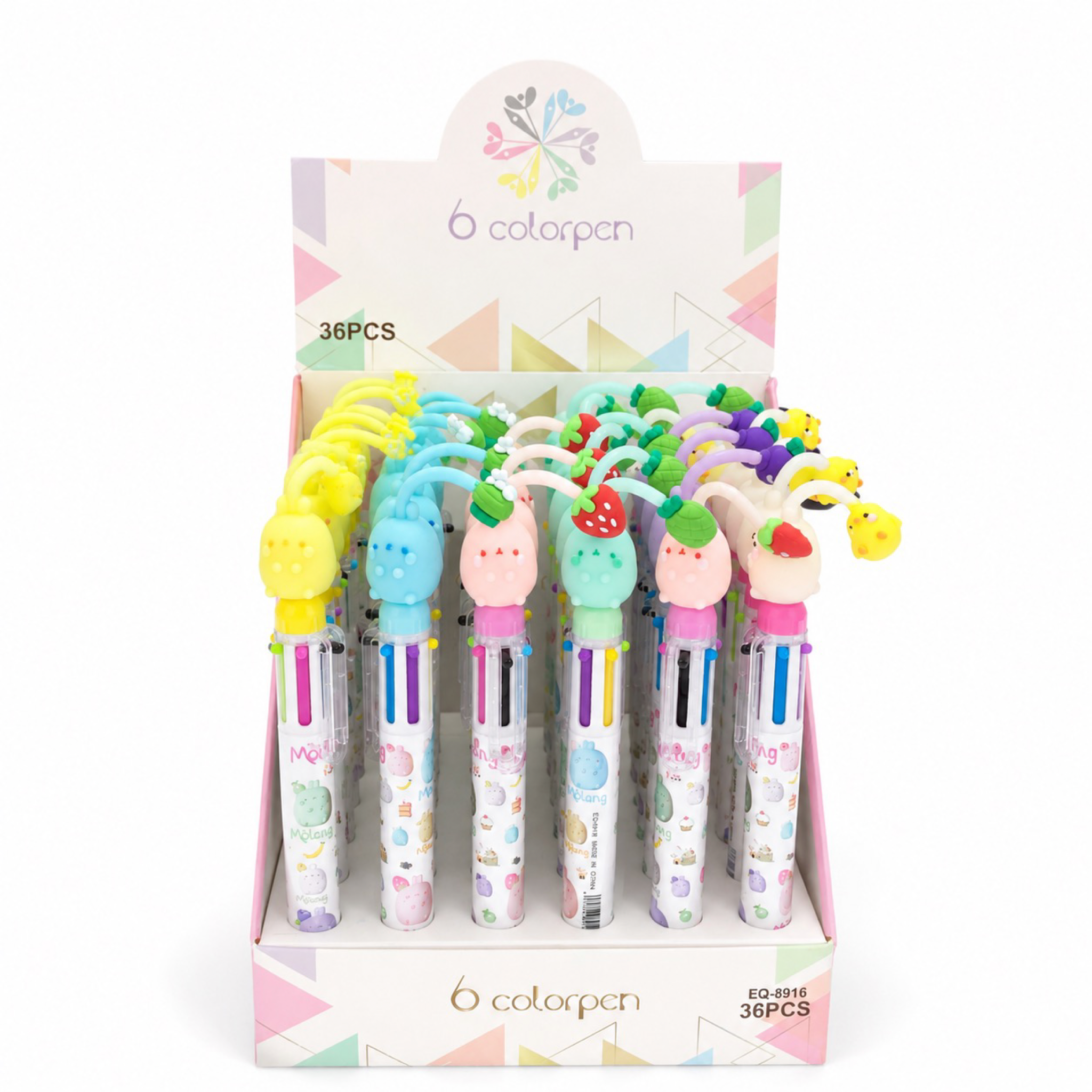 Bolígrafo Multicolor 6 en 1 con Diseño Kawaii