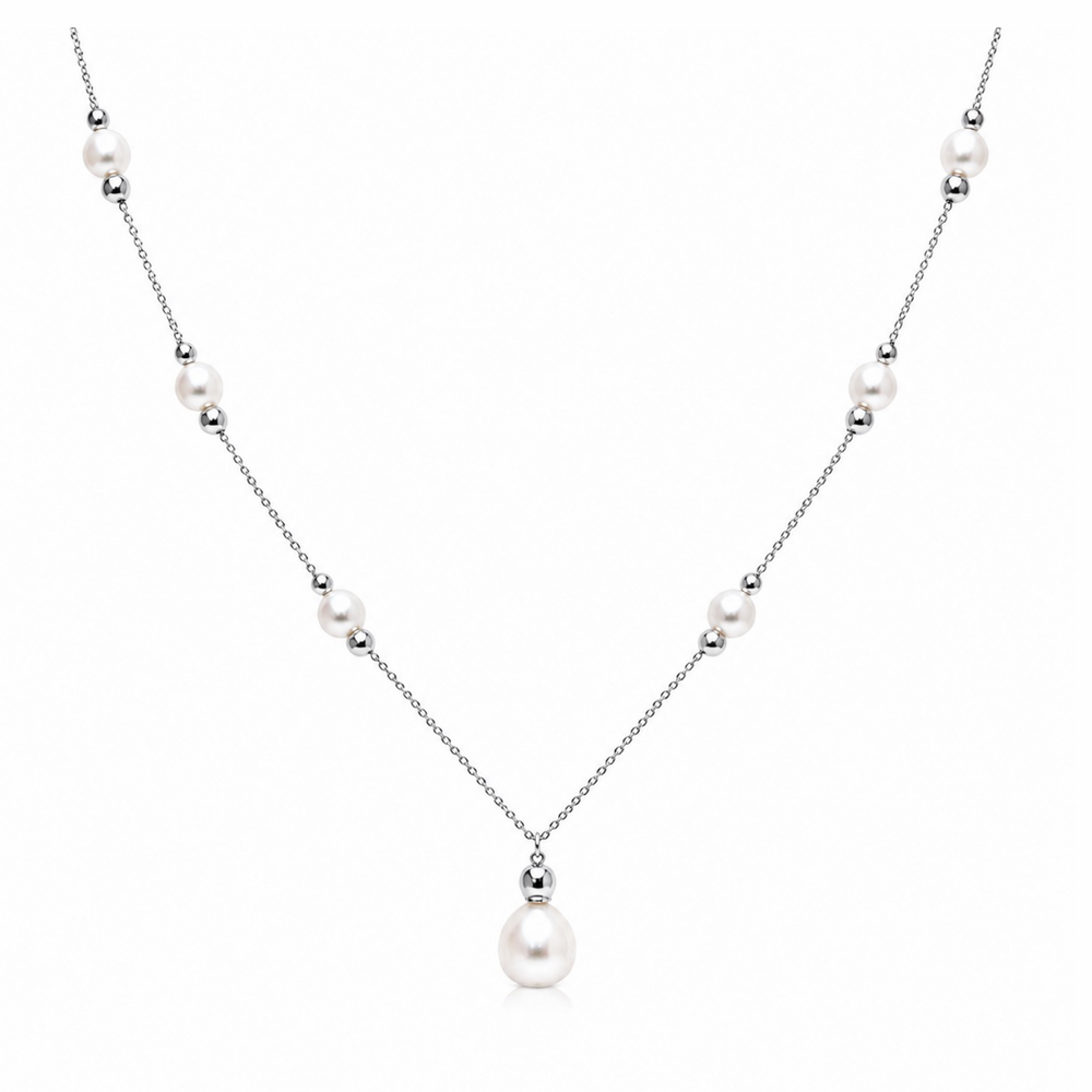 Collar con Perlas | Plateado