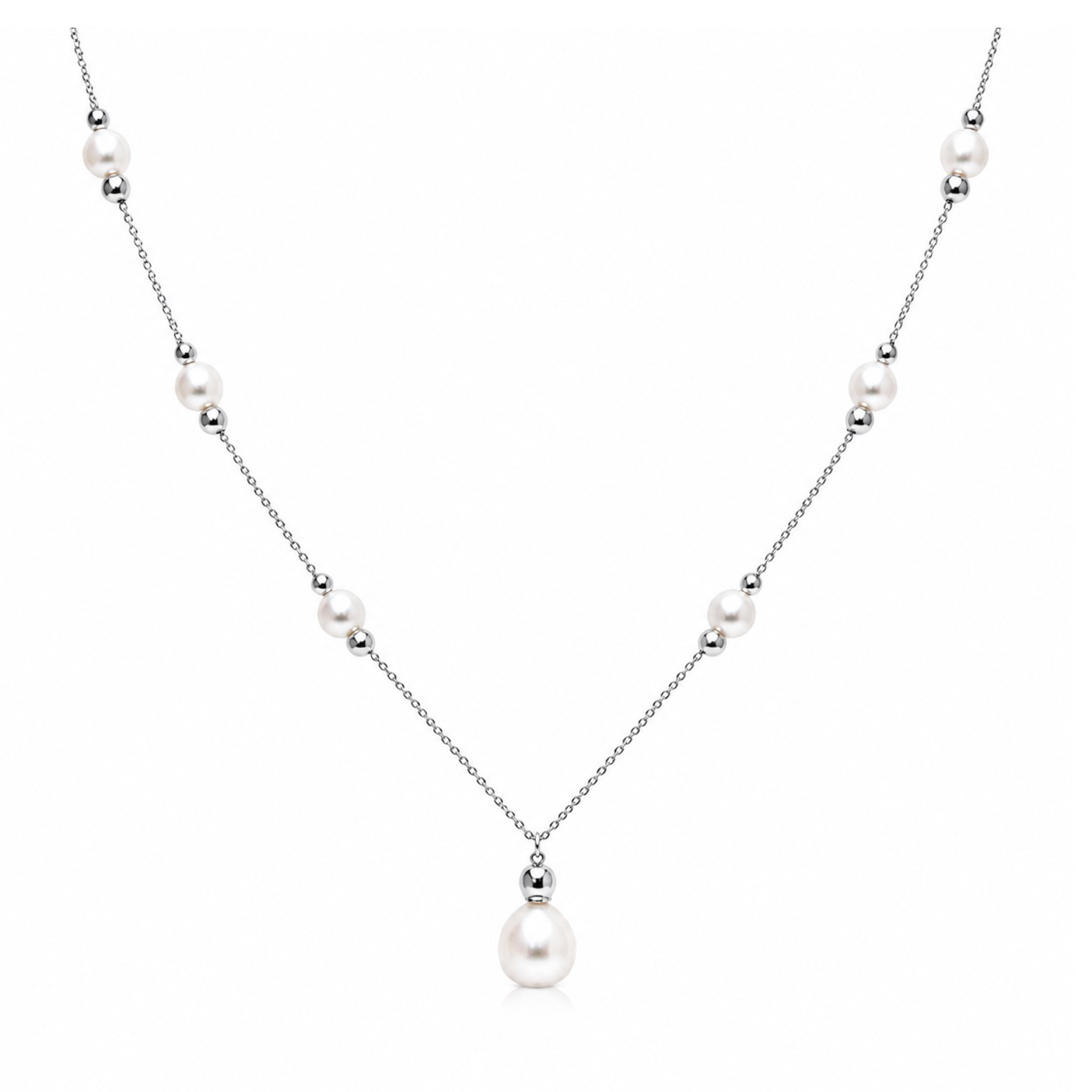 Collar con Perlas | Plateado