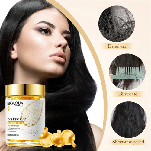 BIOAQUA Rice Raw Pulp Hair Essential Oil