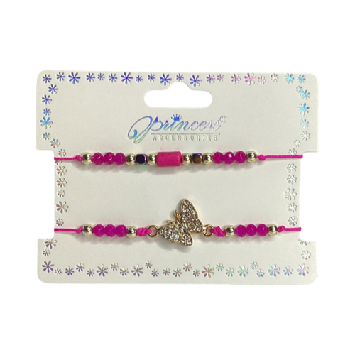 Docena Pulsera Ajustable Mariposa