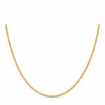 Cadena Cubana 2.9 mm – 18” | Oro Laminado 18K