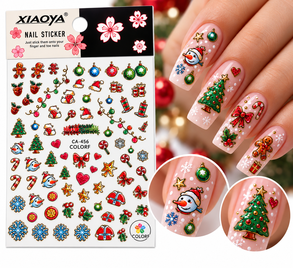 Stickers Navideños para Uñas