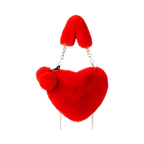 Cartera Peluche De Corazon