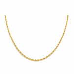 Cadena Rope 4.5 mm – 45 cm | Oro Laminado 18K