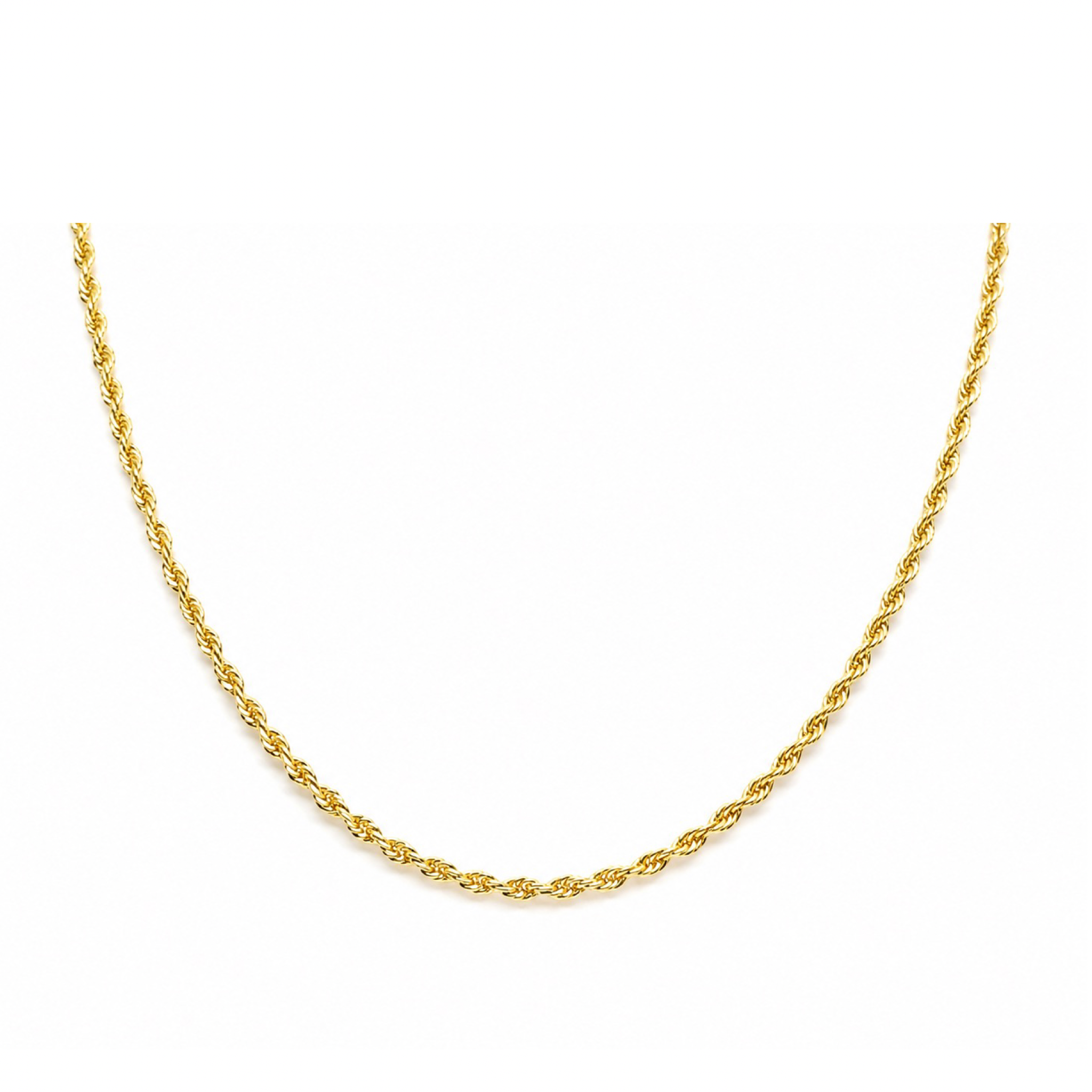 Cadena Rope 4.5 mm – 45 cm | Oro Laminado 18K
