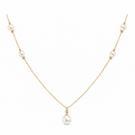 Collar con Perlas | Oro Laminado 18K