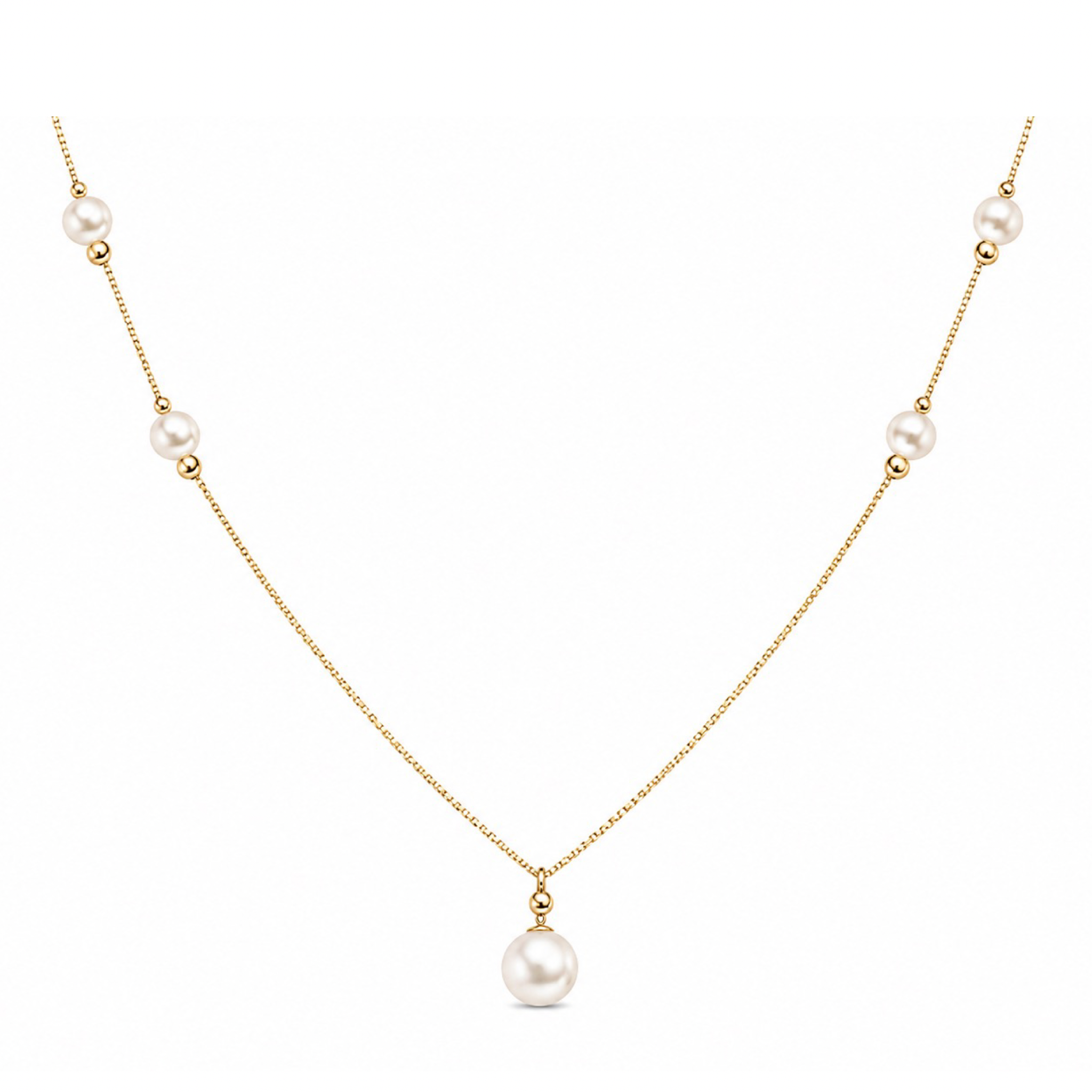 Collar con Perlas | Oro Laminado 18K