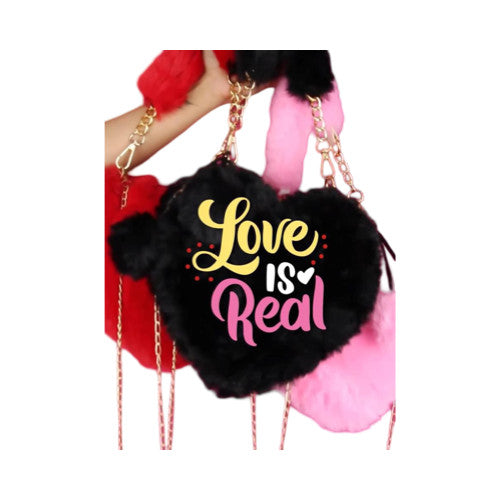 Cartera Peluche De Corazon