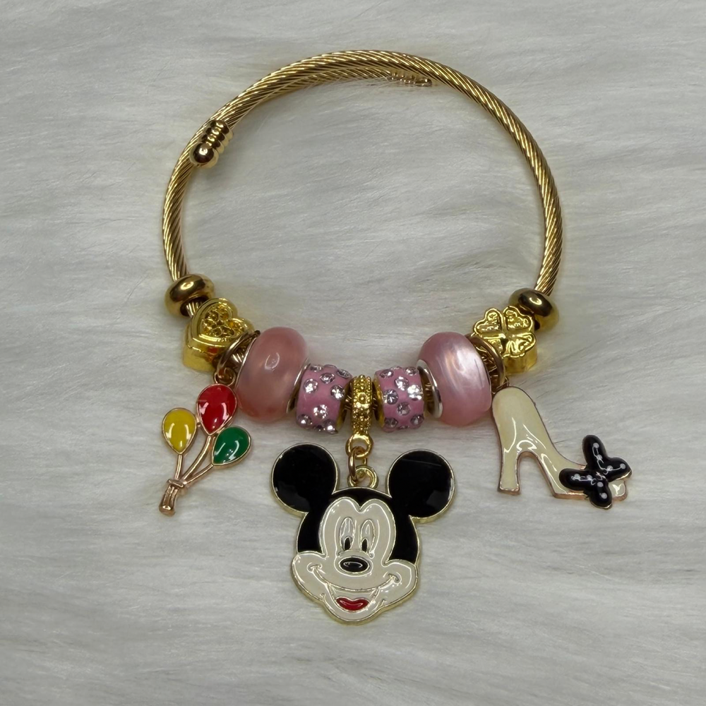 Pulsera Dorada de Mickey