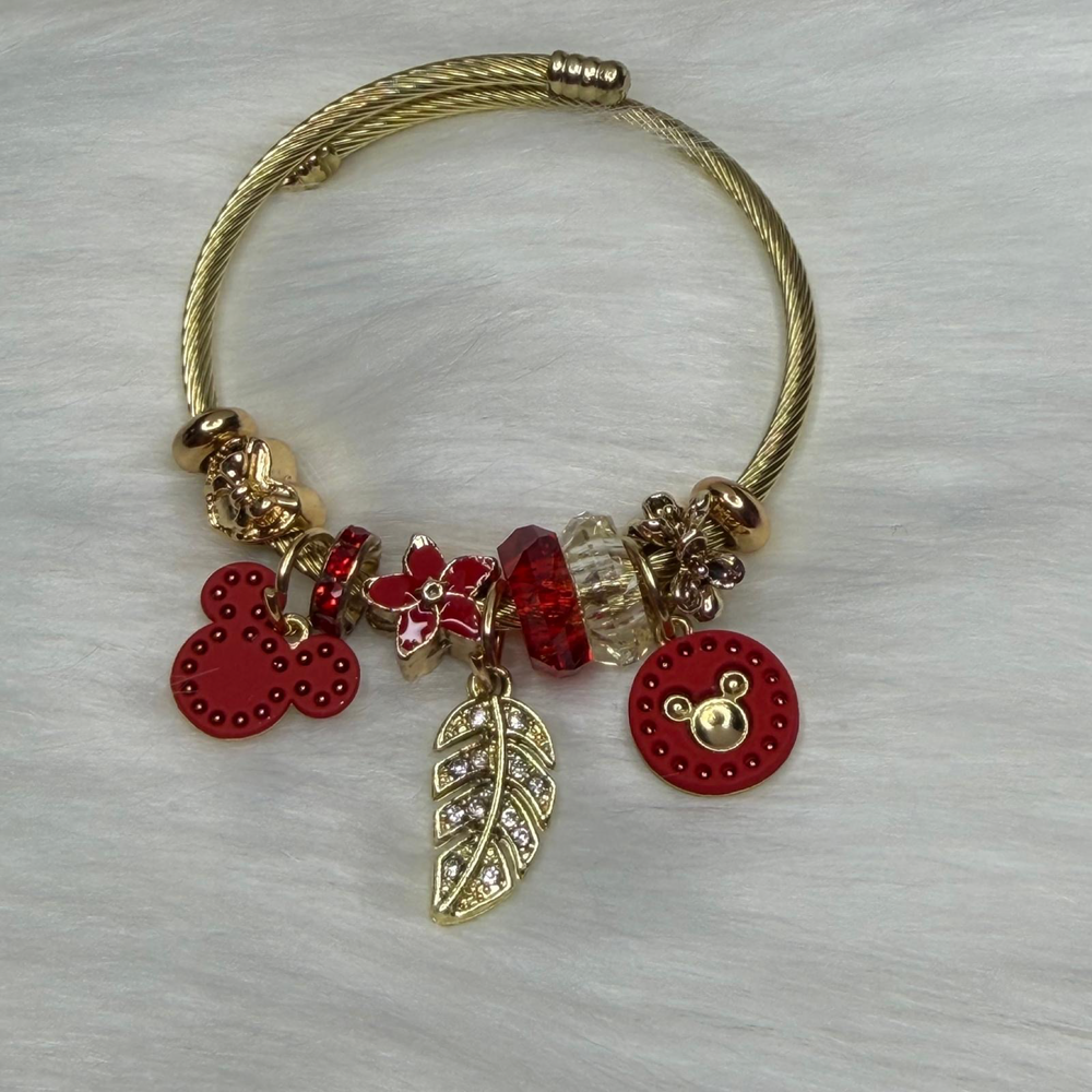 Pulsera Dorada de Mickey