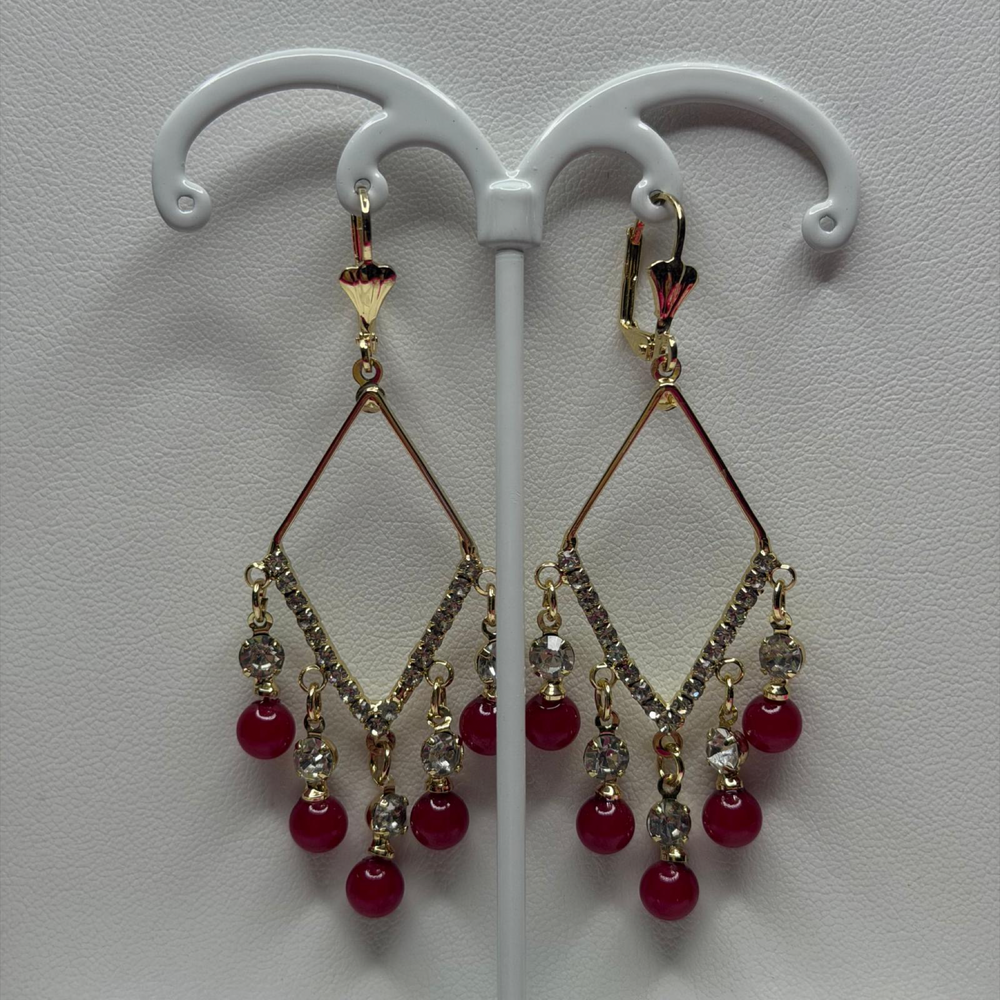 Aretes Dorados Perlas