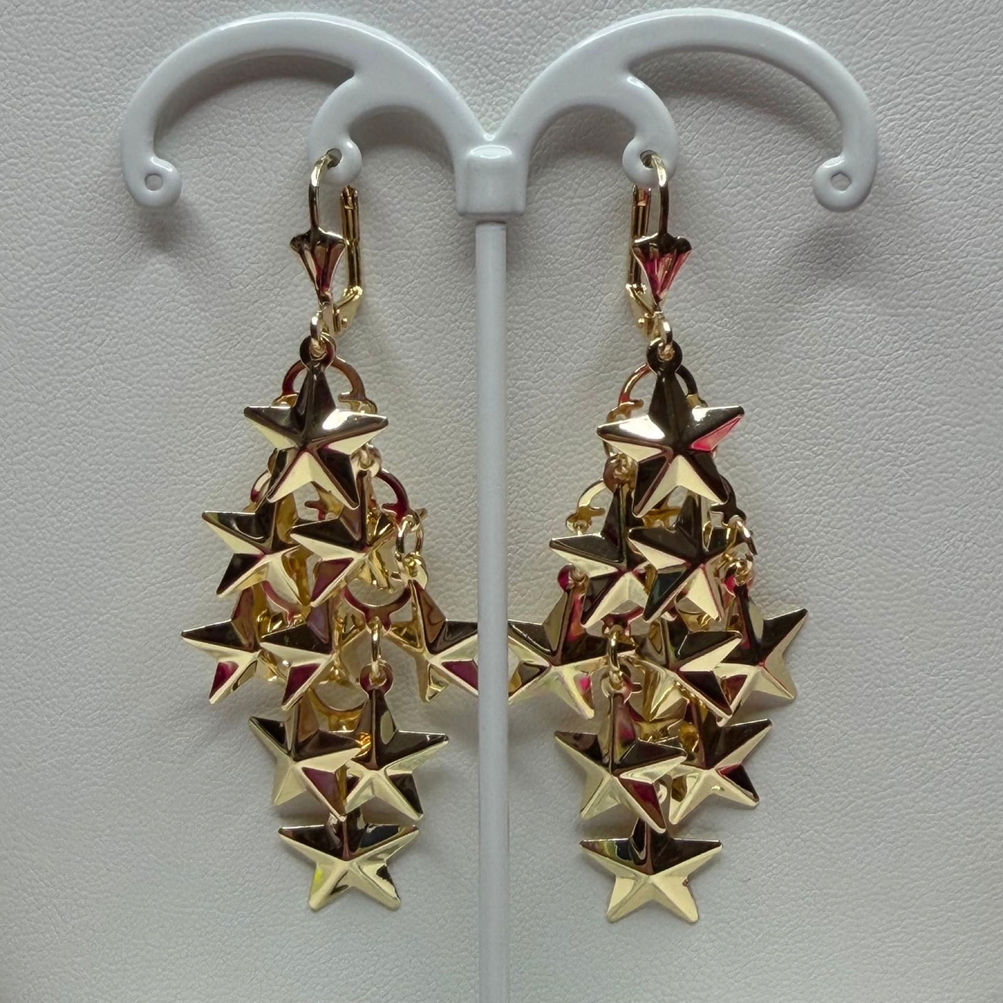 Aretes Colgantes de Estrellas