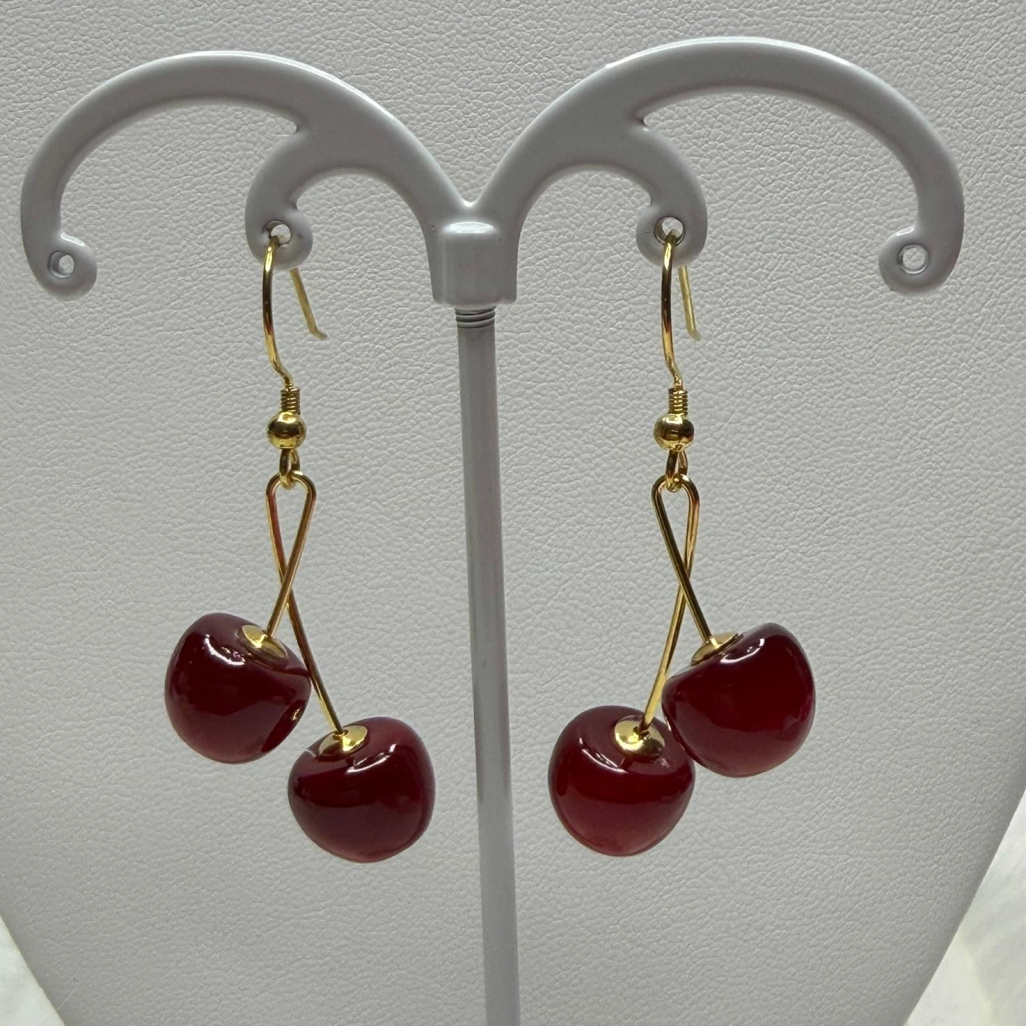 Aretes Colgantes de Cereza
