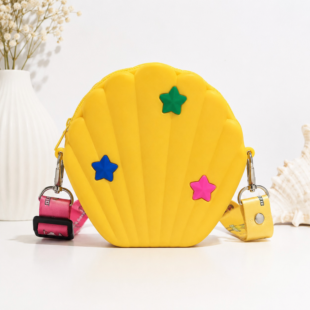 Bolso Infantil con Diseño de Concha – Amarillo