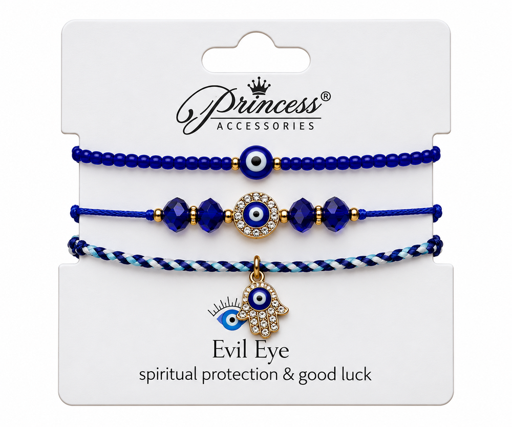 Set de Pulseras Evil Eye Azul