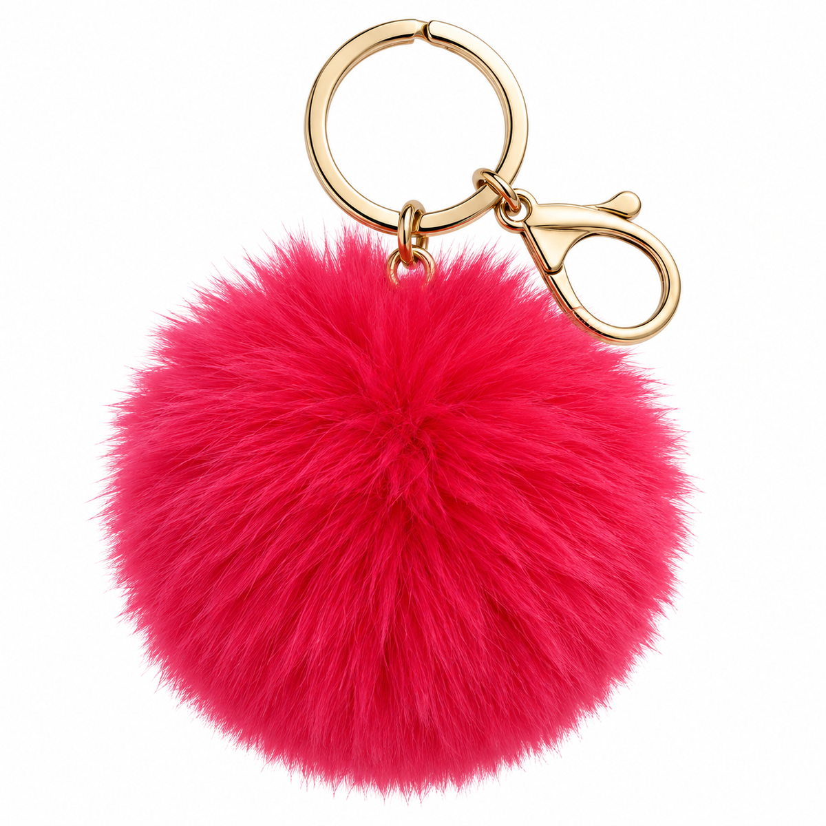 Llavero Pom Pom Fucsia