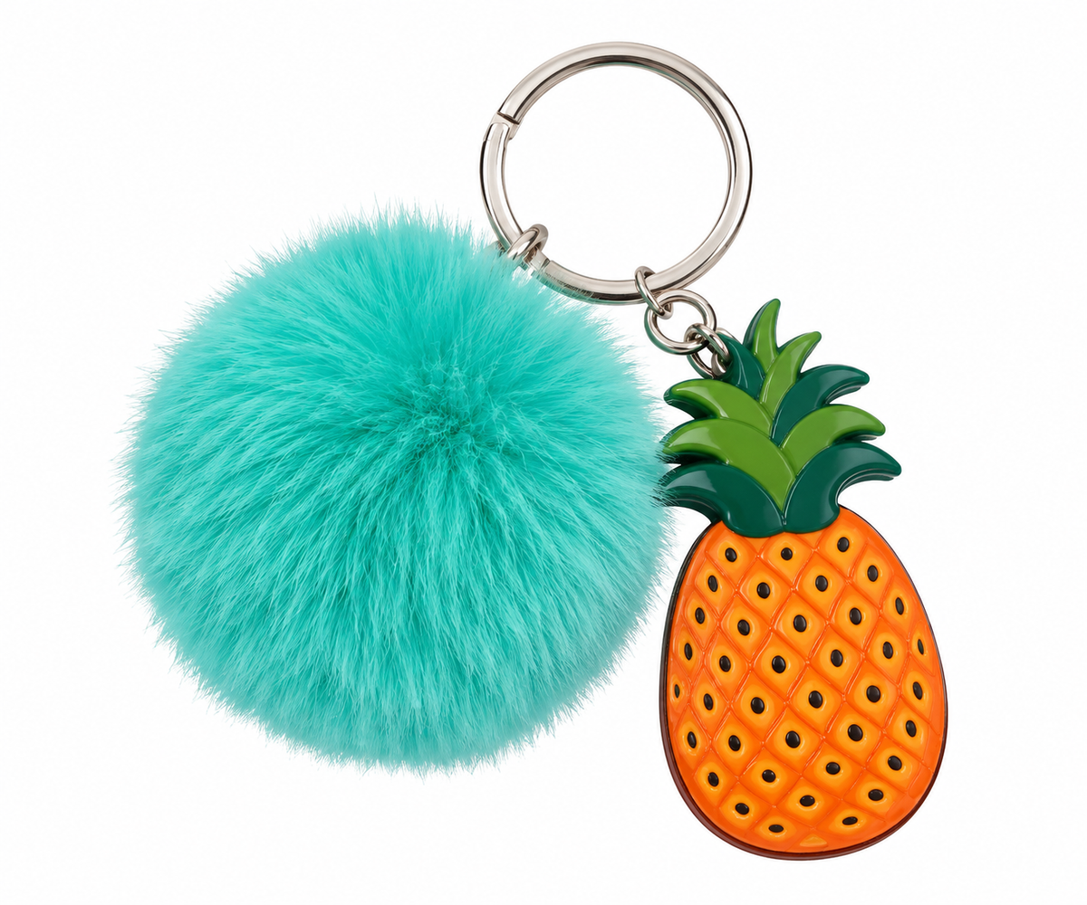 Llavero de Pompon y Piña