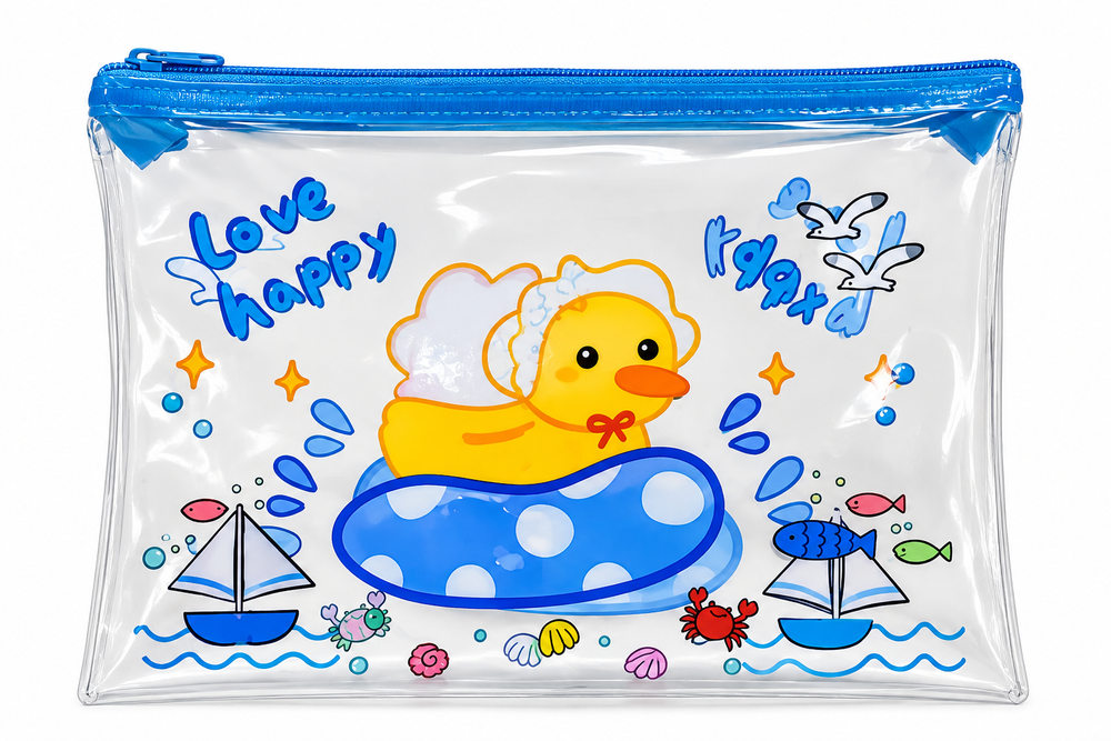 Estuche Transparente con Patito