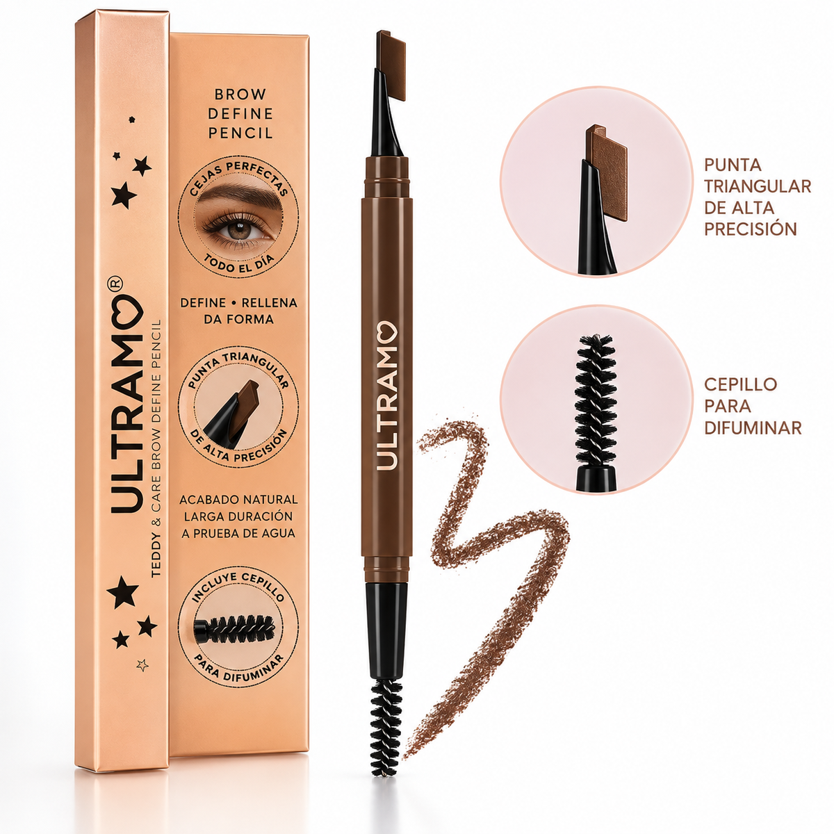ULTRAMO Lápiz de Cejas Retráctil
