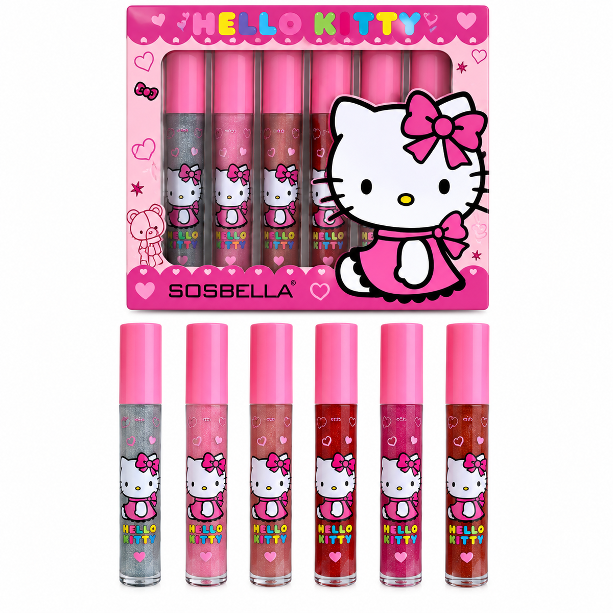 Sosbella Lip Gloss – Diseño Hello Kitty