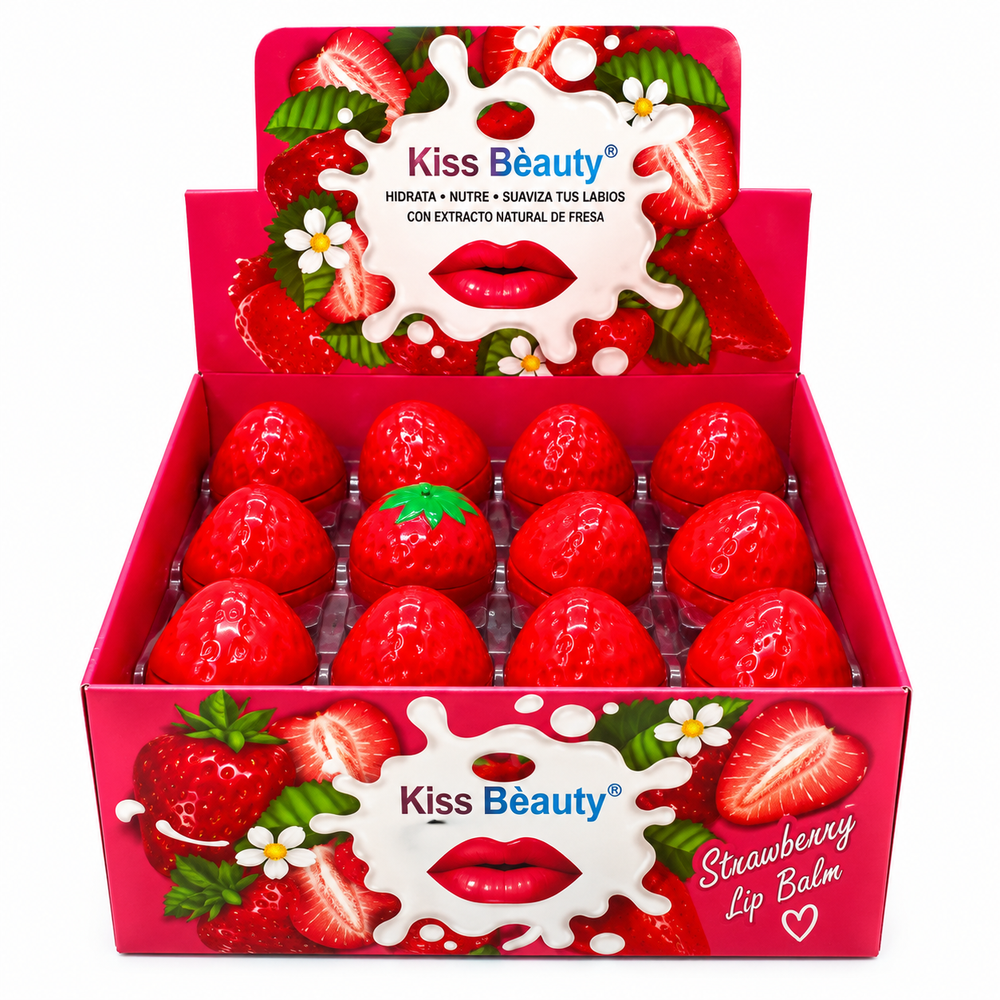 Strawberry Lip Balm – Kiss Beauty