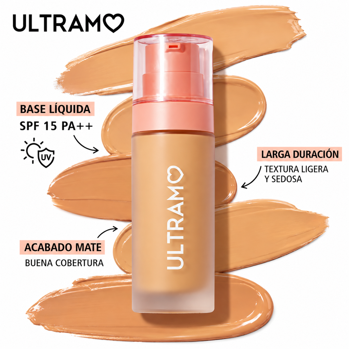 ULTRAMO Base Líquida – SPF 15 PA++