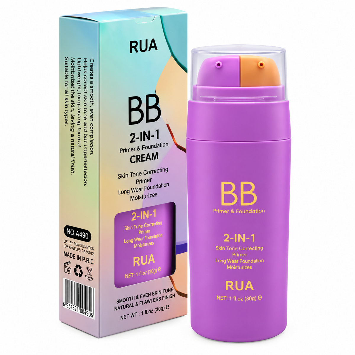 RUA BB 2-in-1 Cream – Primer & Foundation
