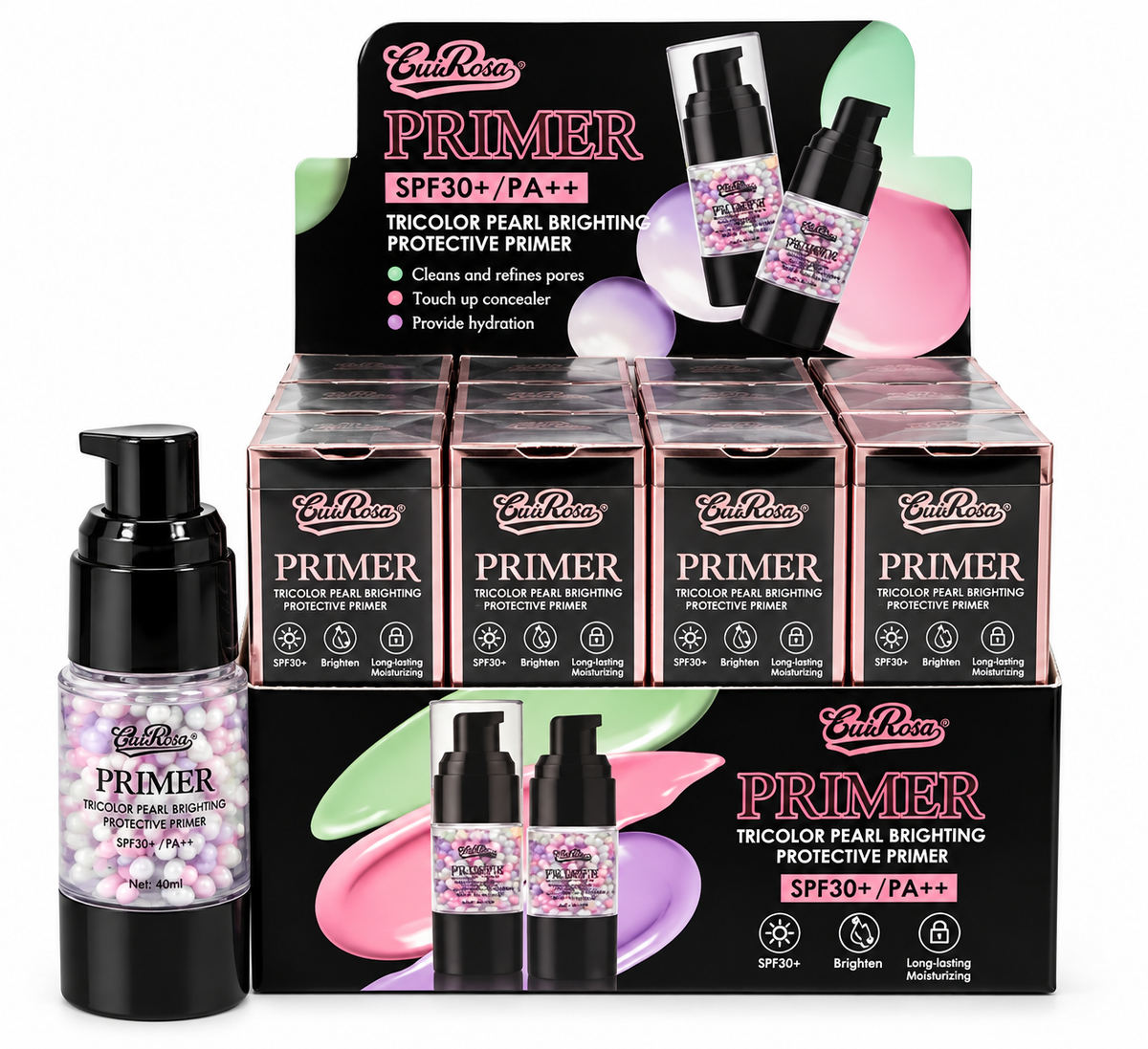 CuiRosa Tricolor Pearl Brightening Primer