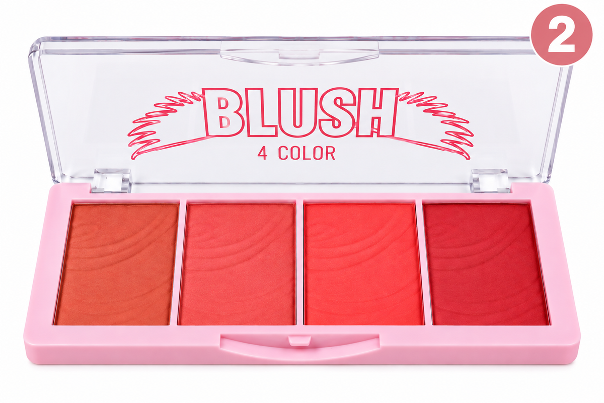 Rubor Sweet Heart – Paleta de 4 Tonos
