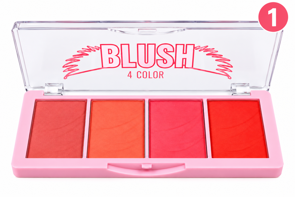 Rubor Sweet Heart – Paleta de 4 Tonos