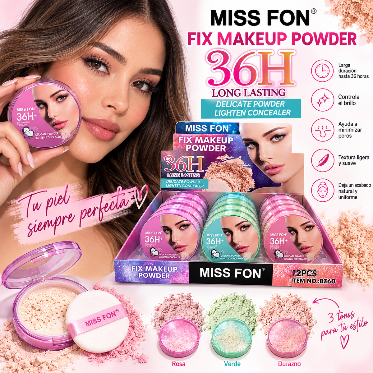 Miss Fon Fix Makeup Powder 36H
