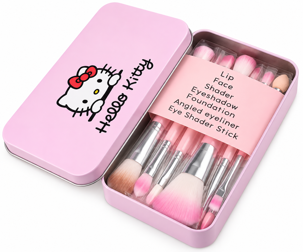 Set de Brochas de Maquillaje Hello Kitty