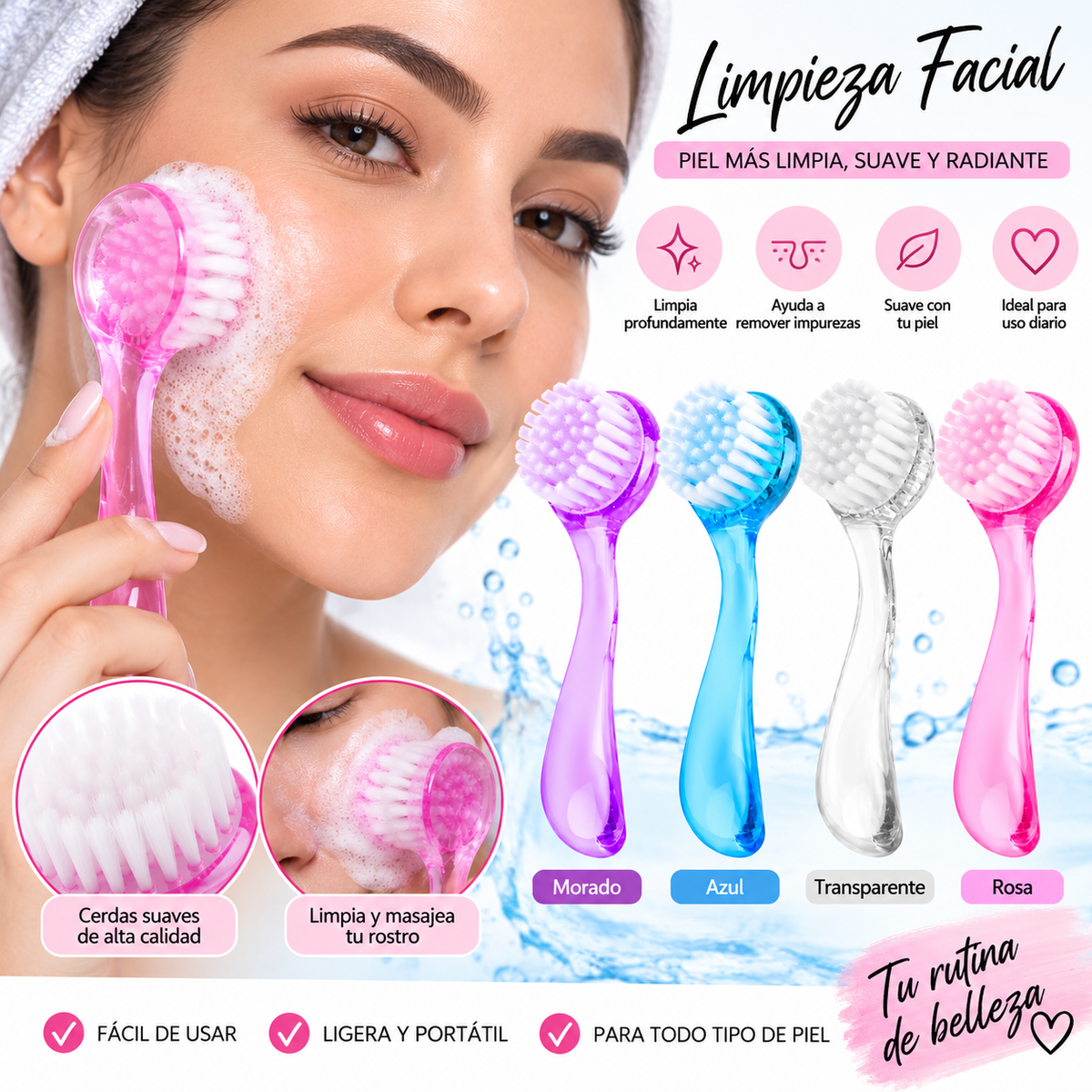 Cepillo Facial de Limpieza