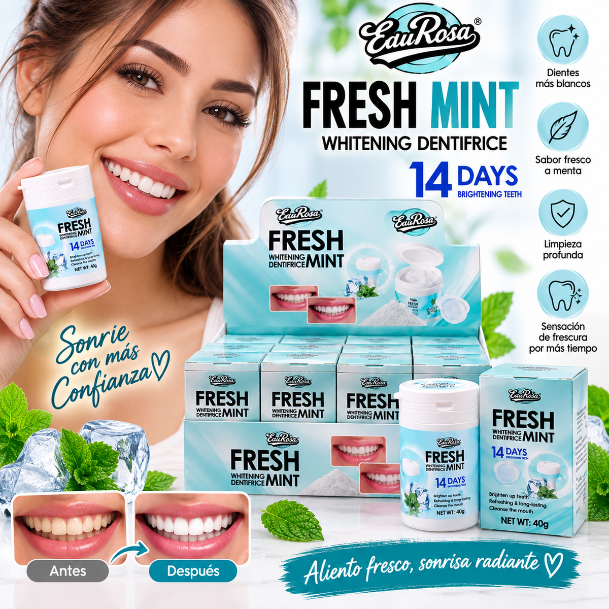 Fresh Mint Whitening Dentifrice