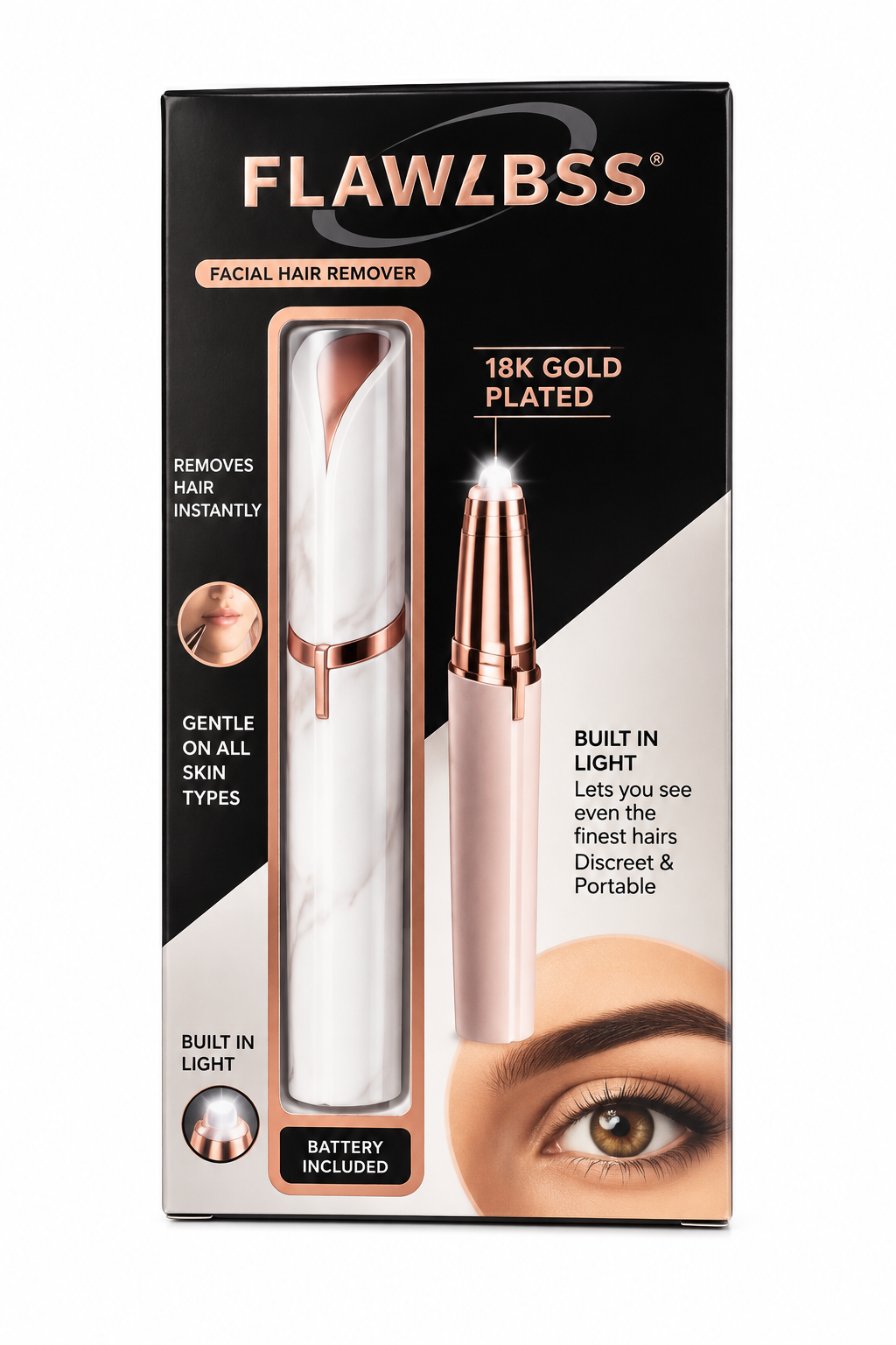 Depilador Facial FLAWLBSS