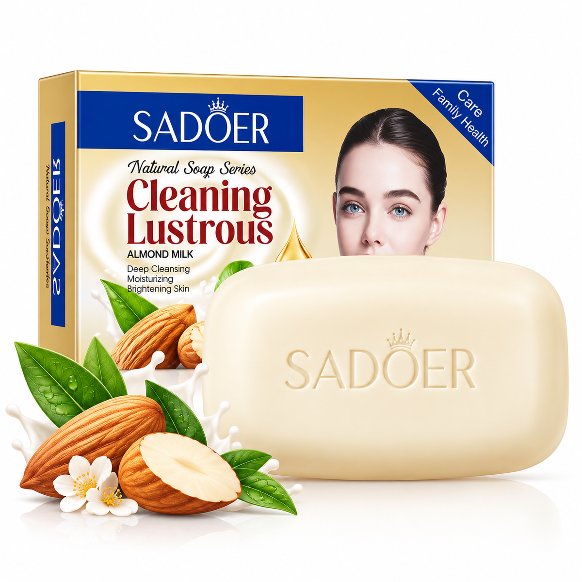 Jabón SADOER Cleaning Lustrous – Leche de Almendras