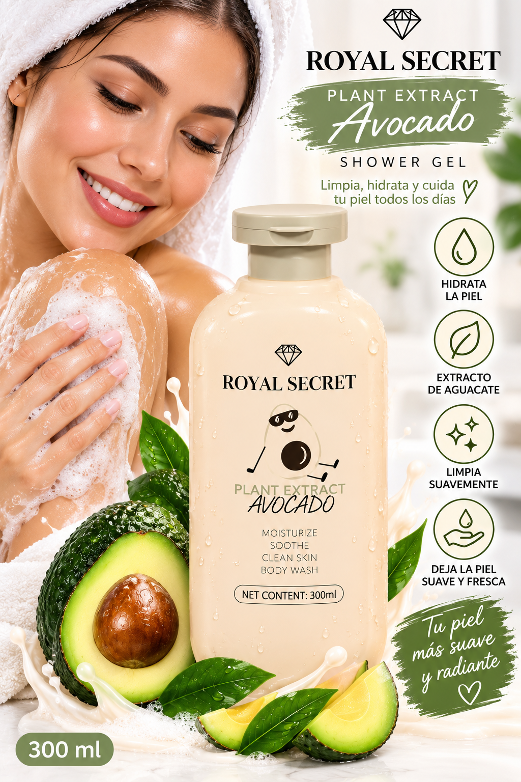 Royal Secret Avocado Shower Gel