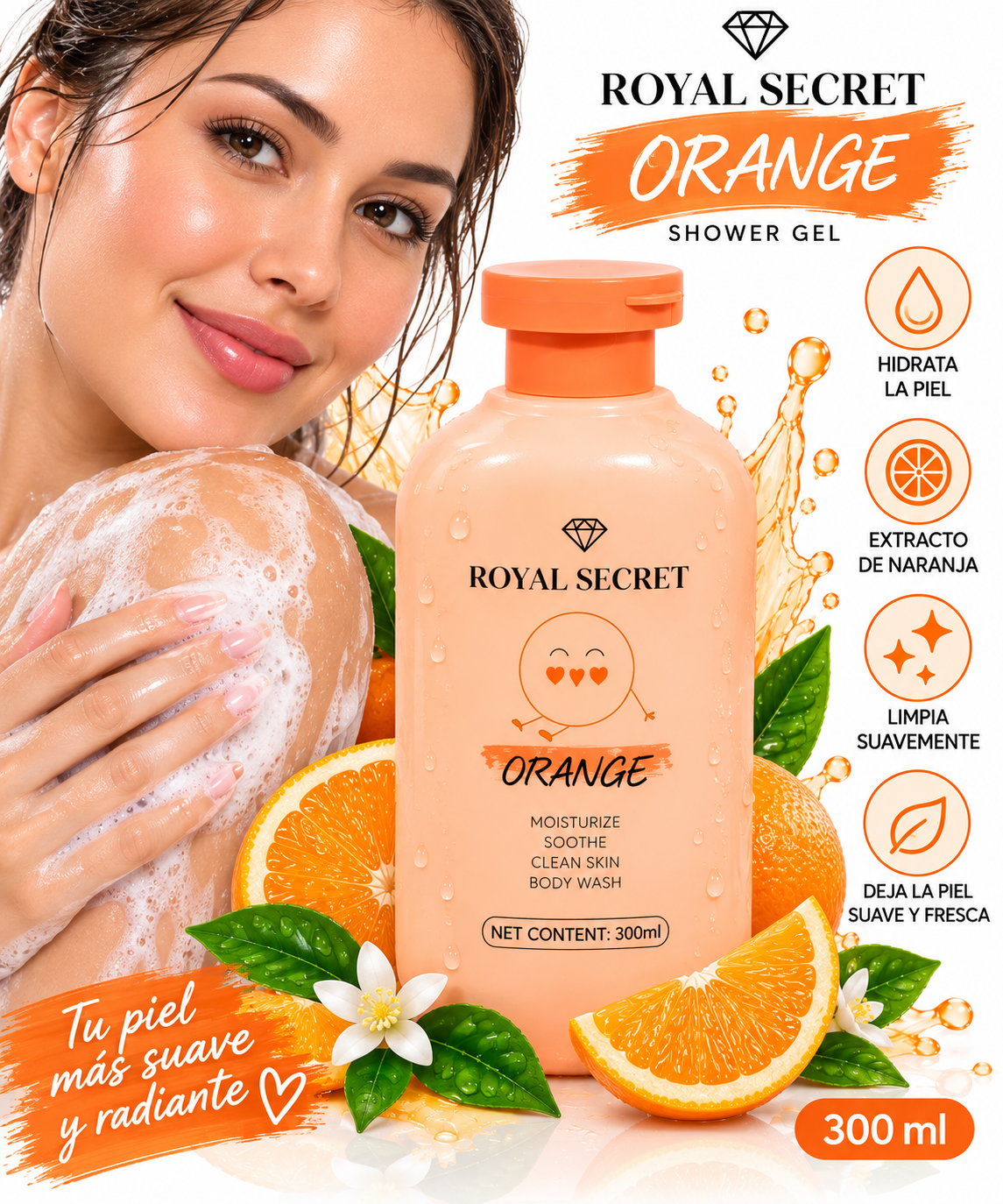 Royal Secret Orange Shower Gel