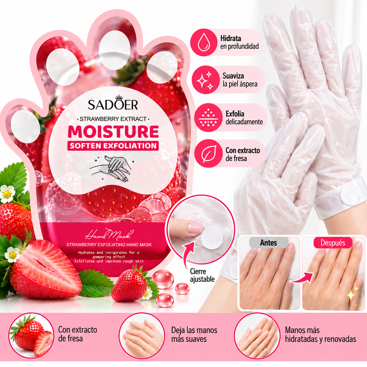 Strawberry Hand Mask