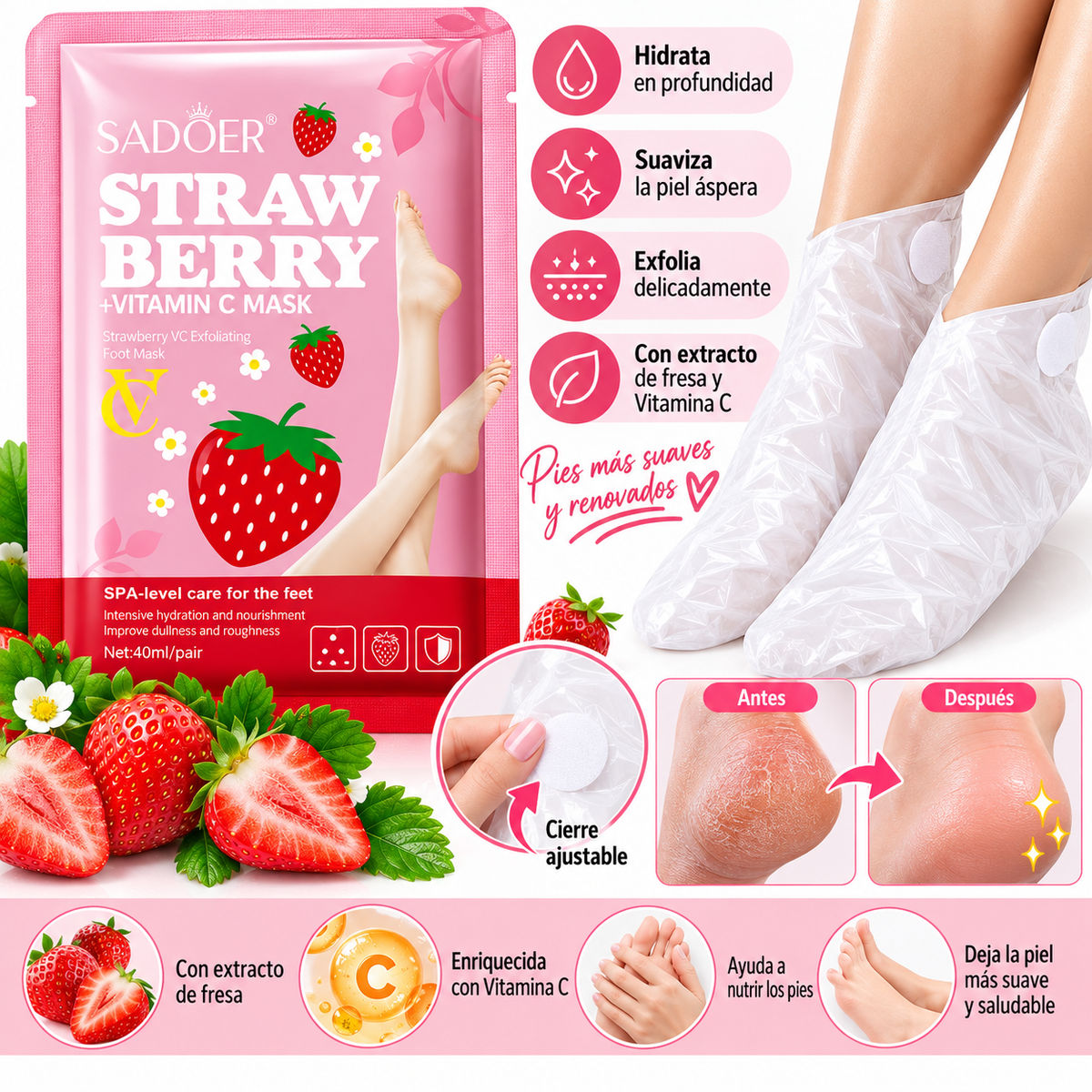 Strawberry Foot Mask