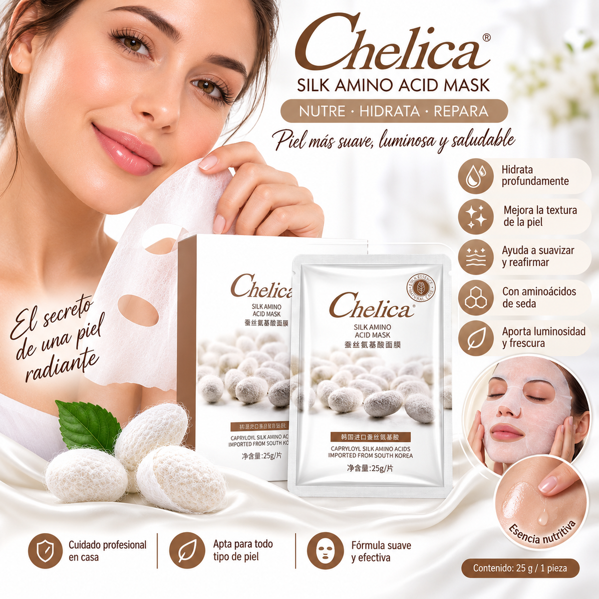 Silk Amino Acid Mask