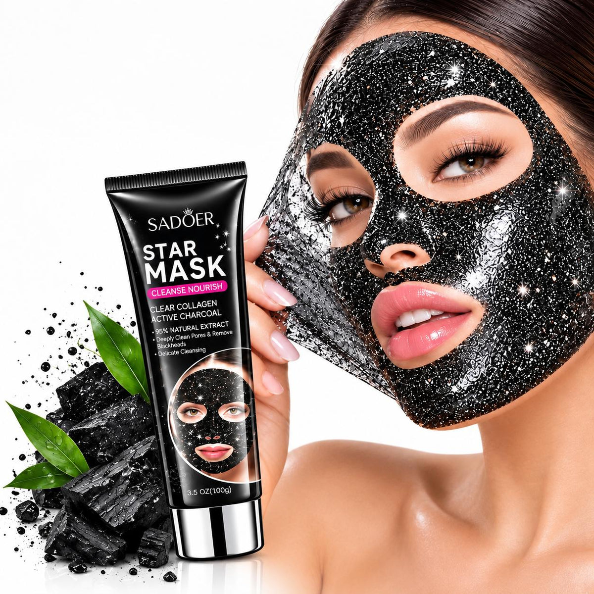 Natural Collagen and Activated Charcoal Facial Mask