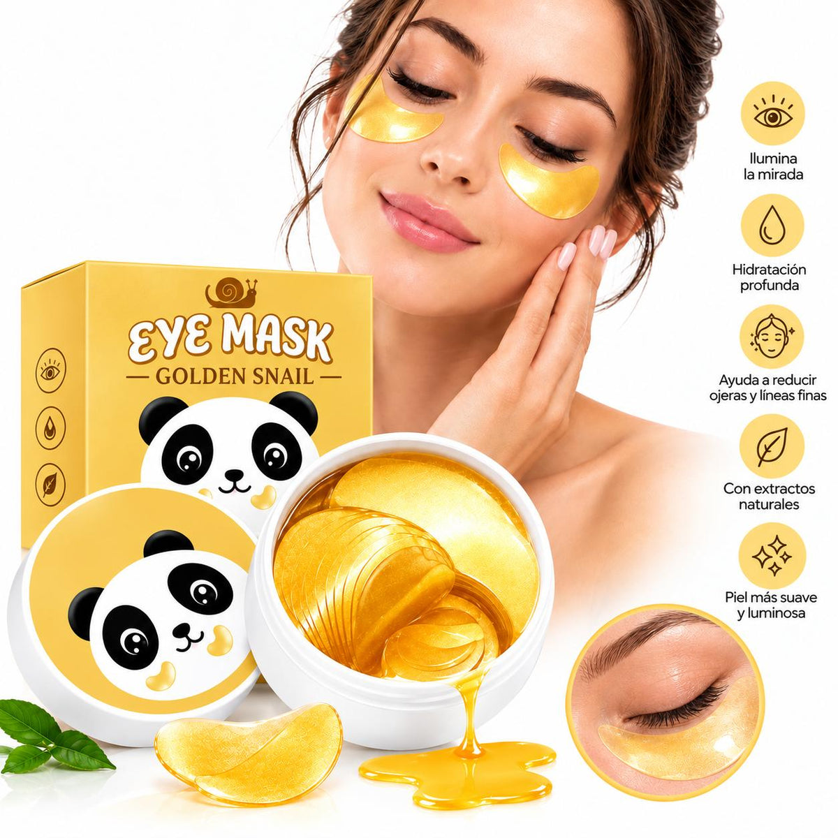 Mascarillas para Ojos Golden Snail