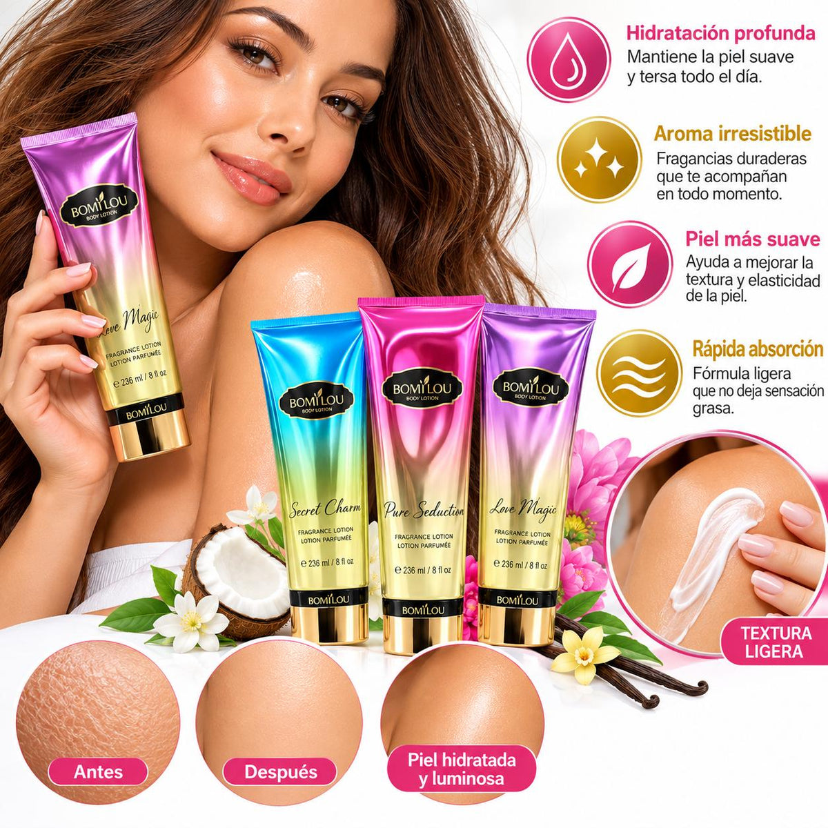 Loción Corporal Perfumada Bomi Lou